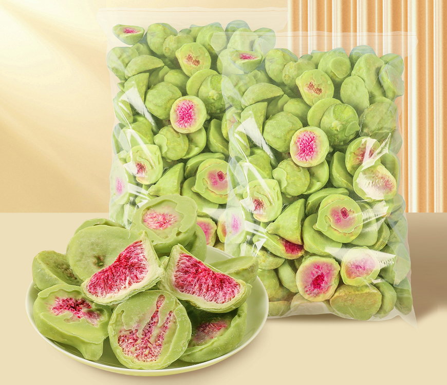 抹茶涂层冻干无花果脆